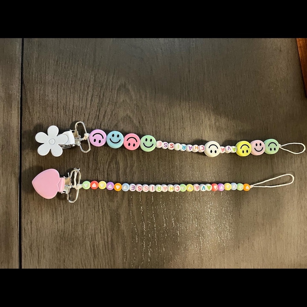 Customized Reborn baby doll PACIFIER HOLDER